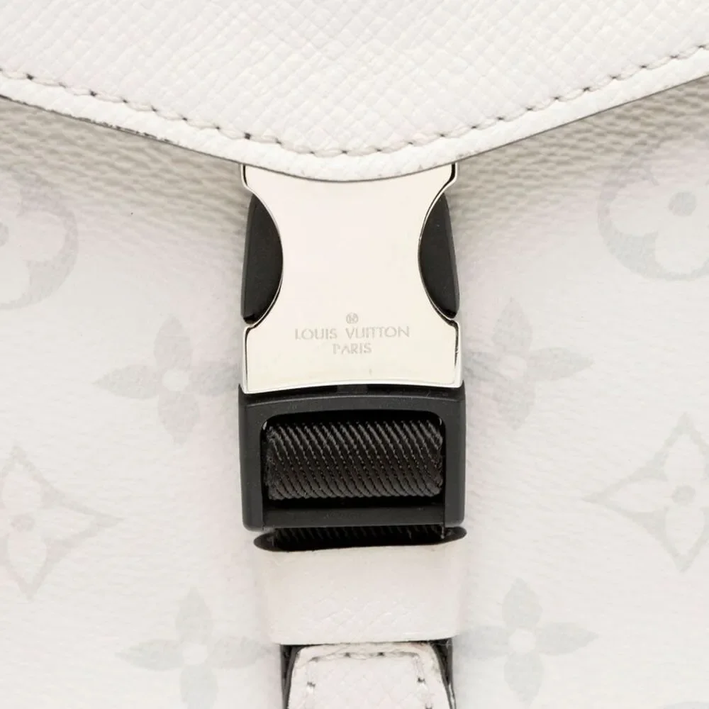 Louis Vuitton Monogram Chalk Taiga Leather Outdoor Flap Messenger